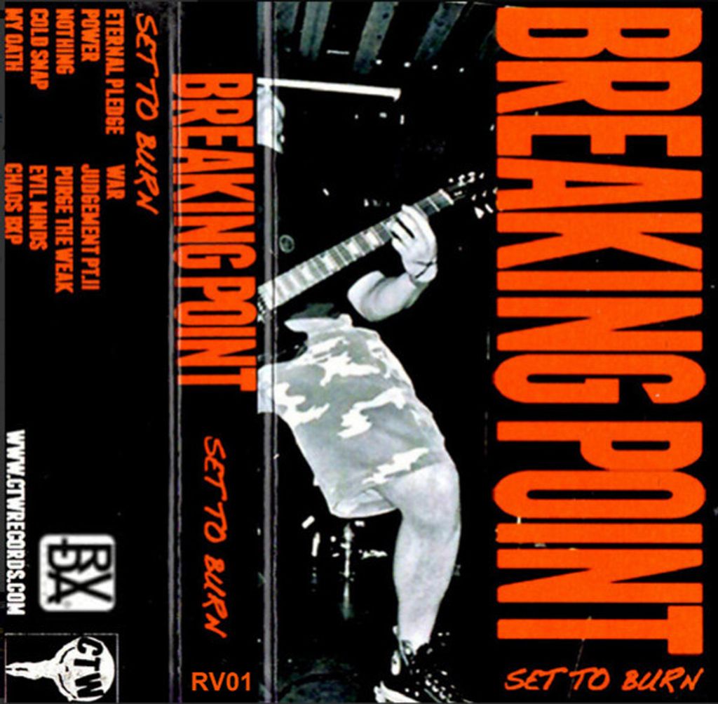 BREAKING POINT Set To Burn CASSETTE TAPE
