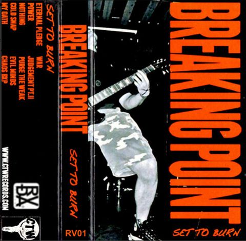 BREAKING POINT Set To Burn CASSETTE TAPE