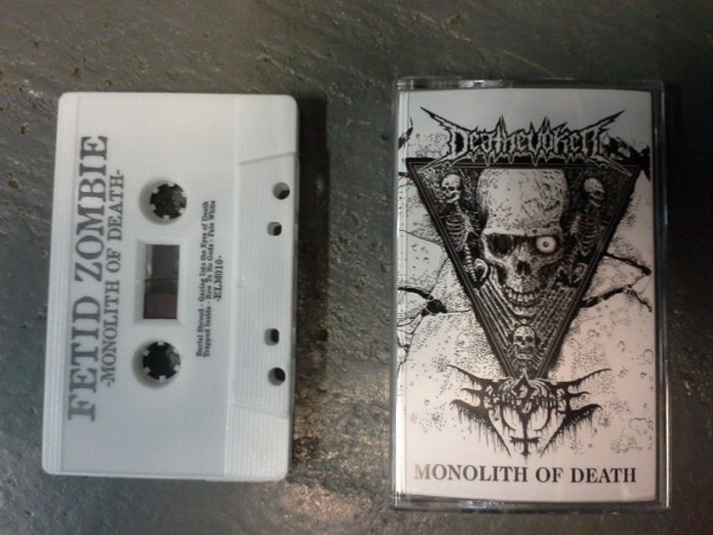 DEATHEVOKER FETID ZOMBIE Monolith Of Death CASSETTE TAPE