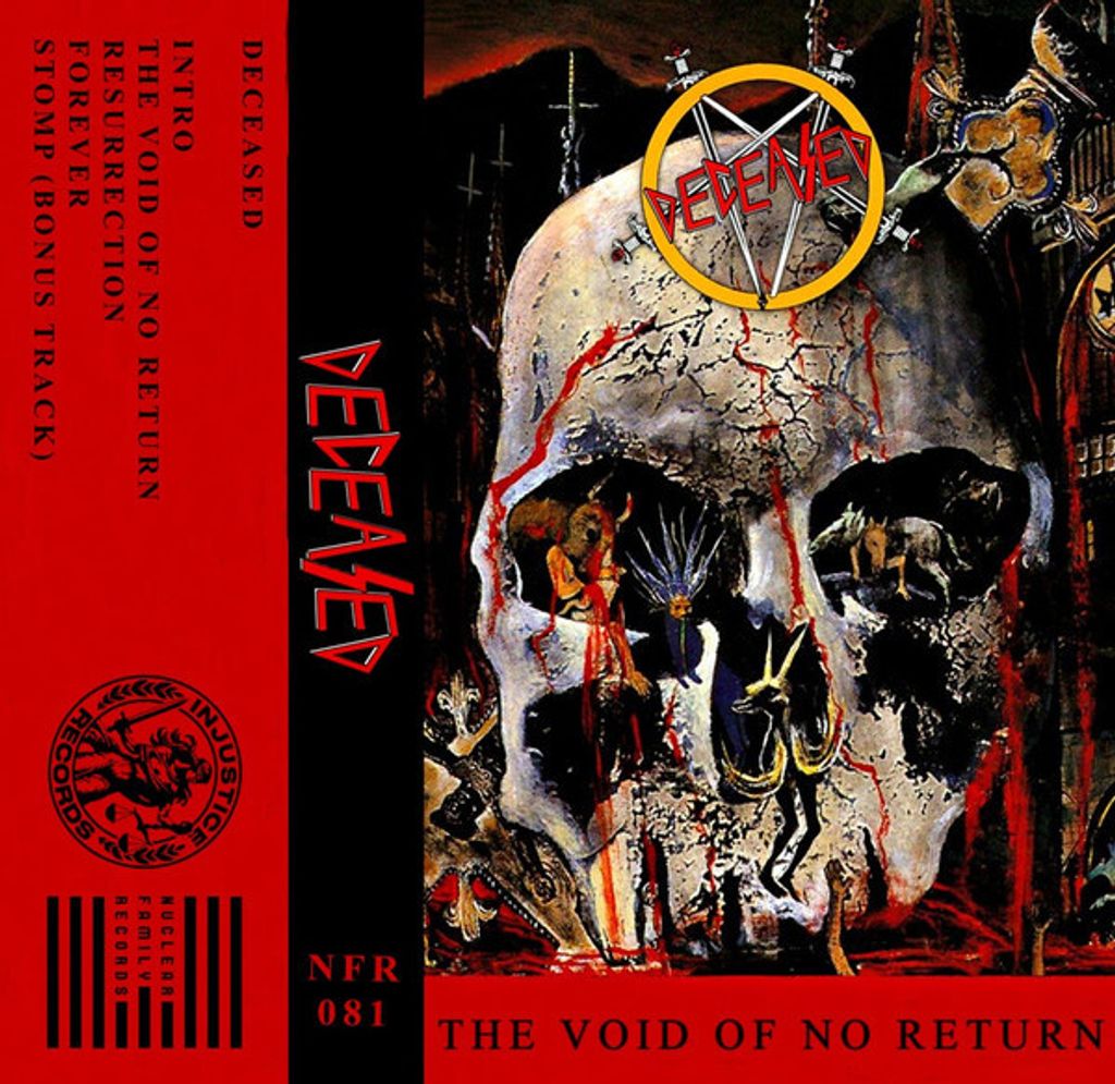 DECEASED The Void Of No Return CASSETTE TAPE (red alternate cover black)