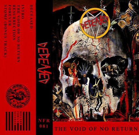 DECEASED The Void Of No Return CASSETTE TAPE (red alternate cover black)