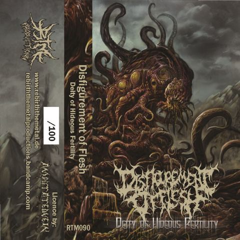 DISFIGUREMENT OF FLESH Deity Of Hideous Fertility CASSETTE TAPE