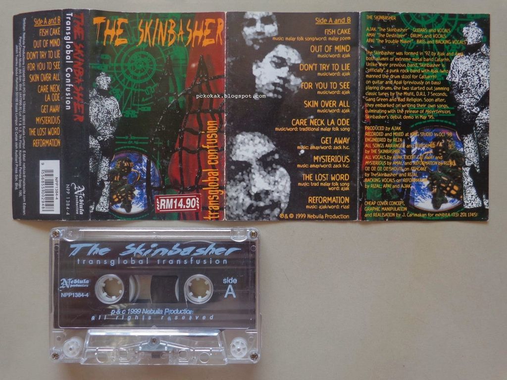 THE SKINBASHER Transglobal Confusion CASSETTE TAPE punk
