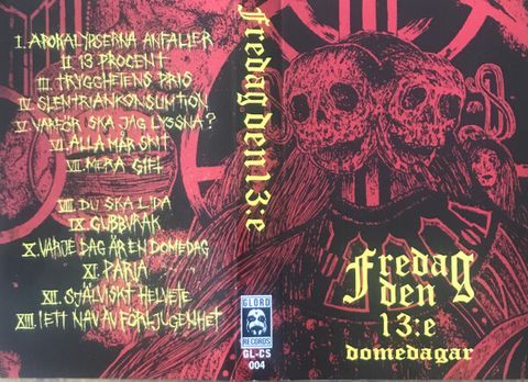 FREDAG DEN 13E Domedagar Cassette Tape