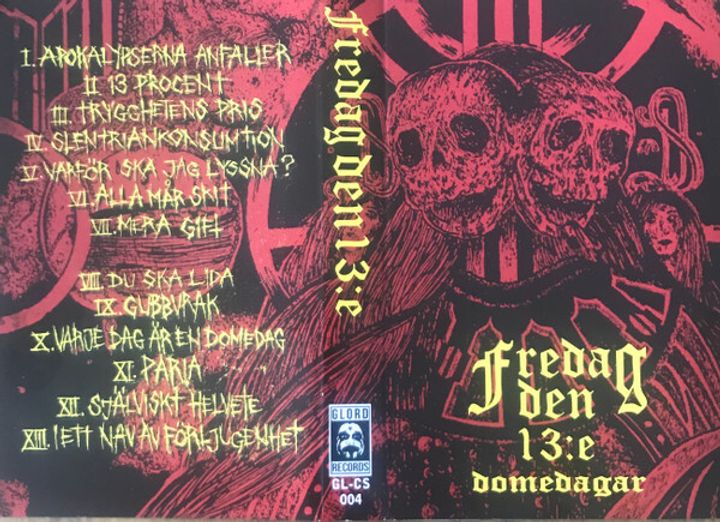 FREDAG DEN 13E Domedagar Cassette Tape