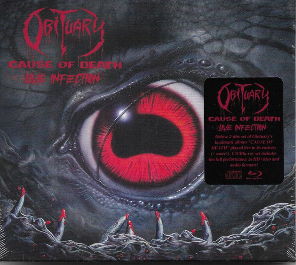 OBITUARY Cause Of Death ● Live Infection CD + Blu-ray