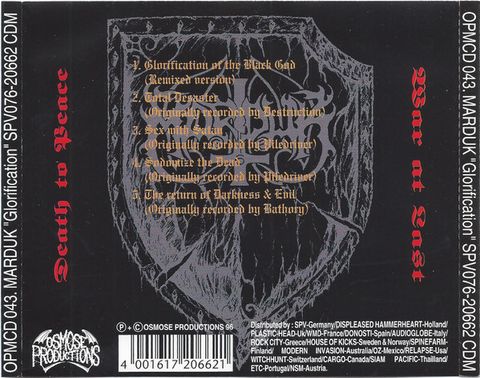MARDUK Glorification CD2