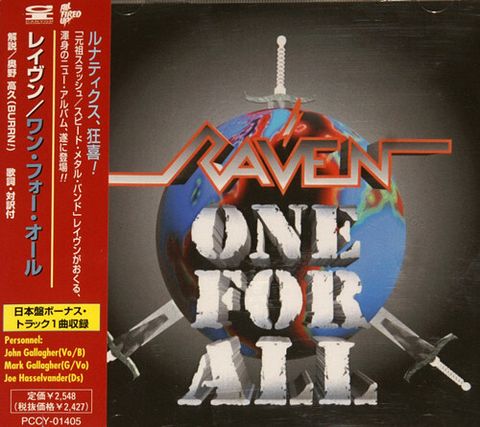 RAVEN One For All CD (Japan press with OBI)