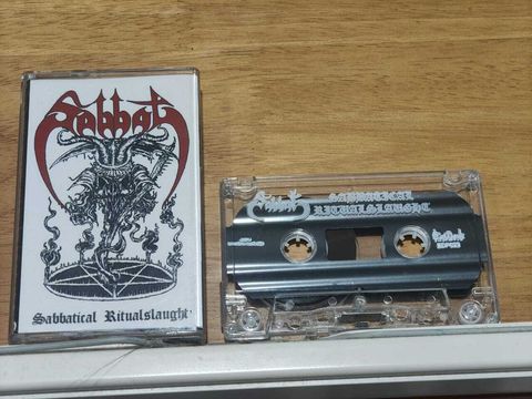 SABBAT Sabbatical Ritualslaught CASSETTE TAPE White