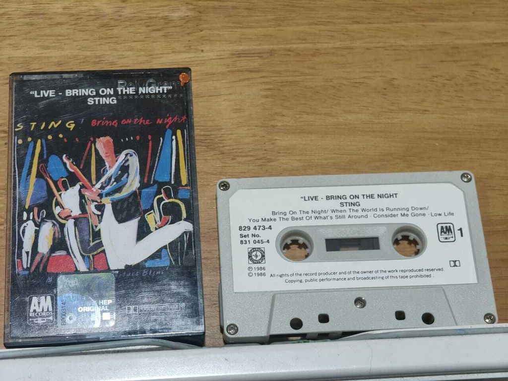 STING Bring On The Night CASSETTE TAPE