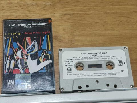 STING Bring On The Night CASSETTE TAPE
