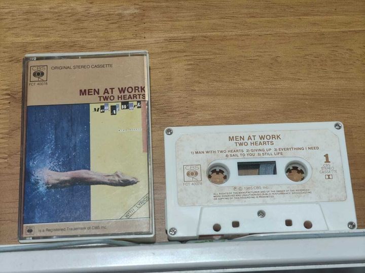 MEN AT WORK Two Hearts CASSETTE TAPE