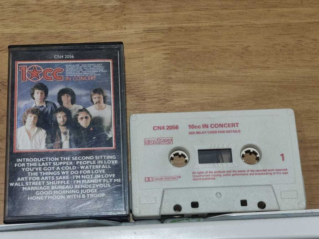 10CC In Concert CASSETTE TAPE
