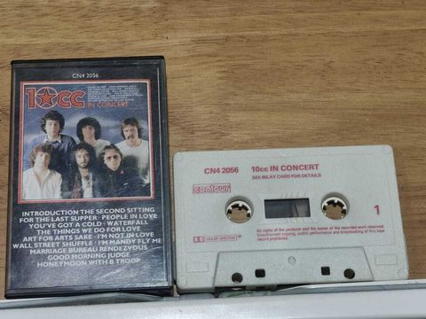 10CC In Concert CASSETTE TAPE