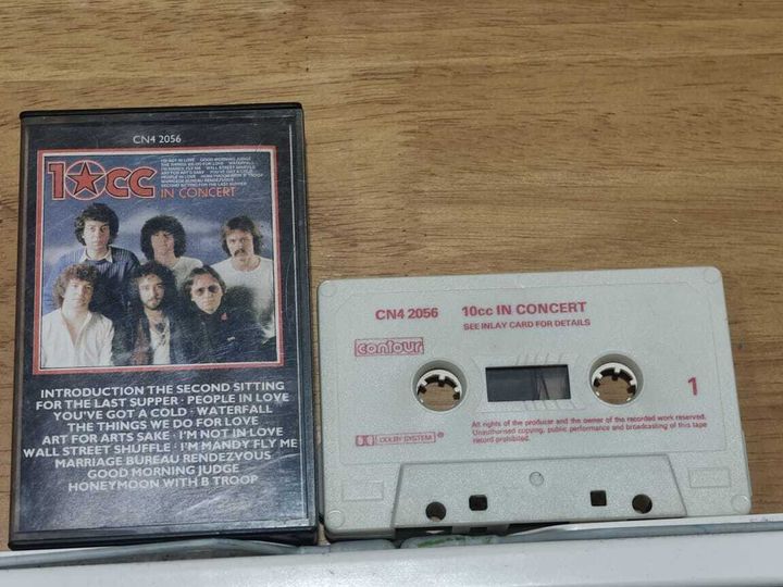 10CC In Concert CASSETTE TAPE