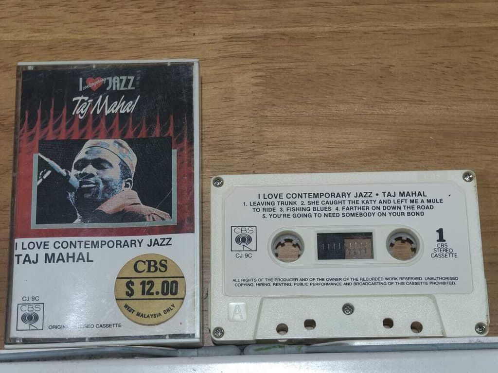 TAJ MAHAL I Love Contemporary Jazz CASSETTE TAPE