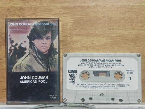 JOHN COUGAR American Fool CASSETTE TAPE