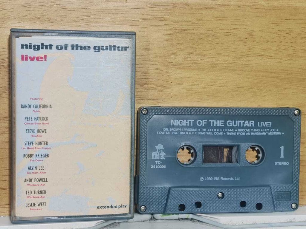 Various NIGHT OF THE GUITAR Live CASSETTE TAPE