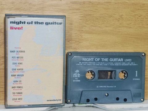 Various NIGHT OF THE GUITAR Live CASSETTE TAPE