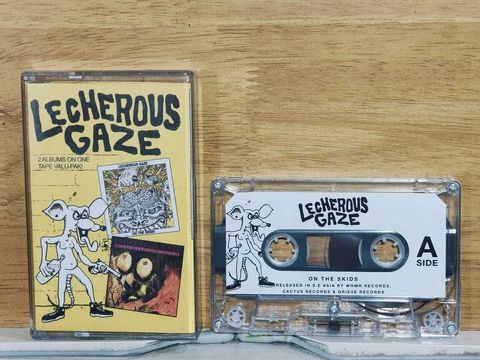 LECHEROUS GAZE On The Skids Zeta Reticuli Blues CASSETTE TAPE