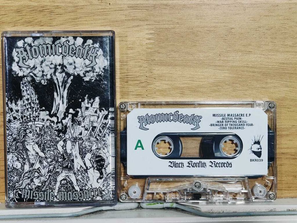 ATOMICDEATH Missile Massacre E.P. CASSETTE TAPE