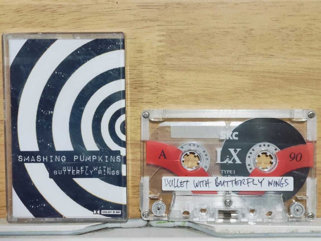 SMASHING PUMPKINS Bullet with Butterfly Wings CASSETTE TAPE Fan-Dubbed