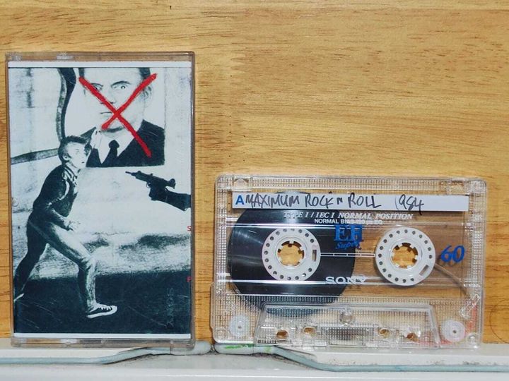 Various MAXIMUM ROCK N ROLL 1984 CASSETTE TAPE Fan-Dubbed