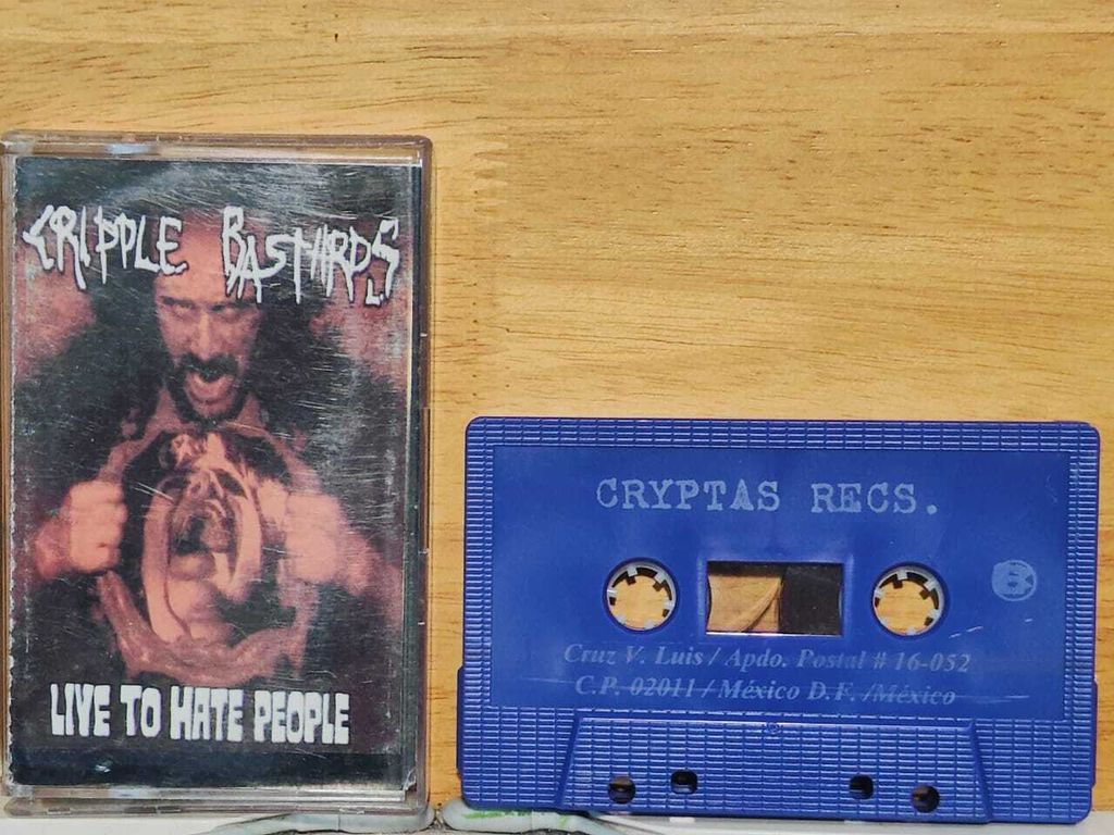 CRIPPLE BASTARDS Live To Hate People CASSETTE TAPE