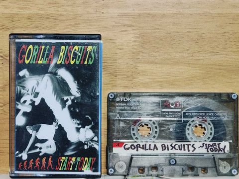 GORILLA BISCUITS Start Today CASSETTE TAPE Fan-dubbed