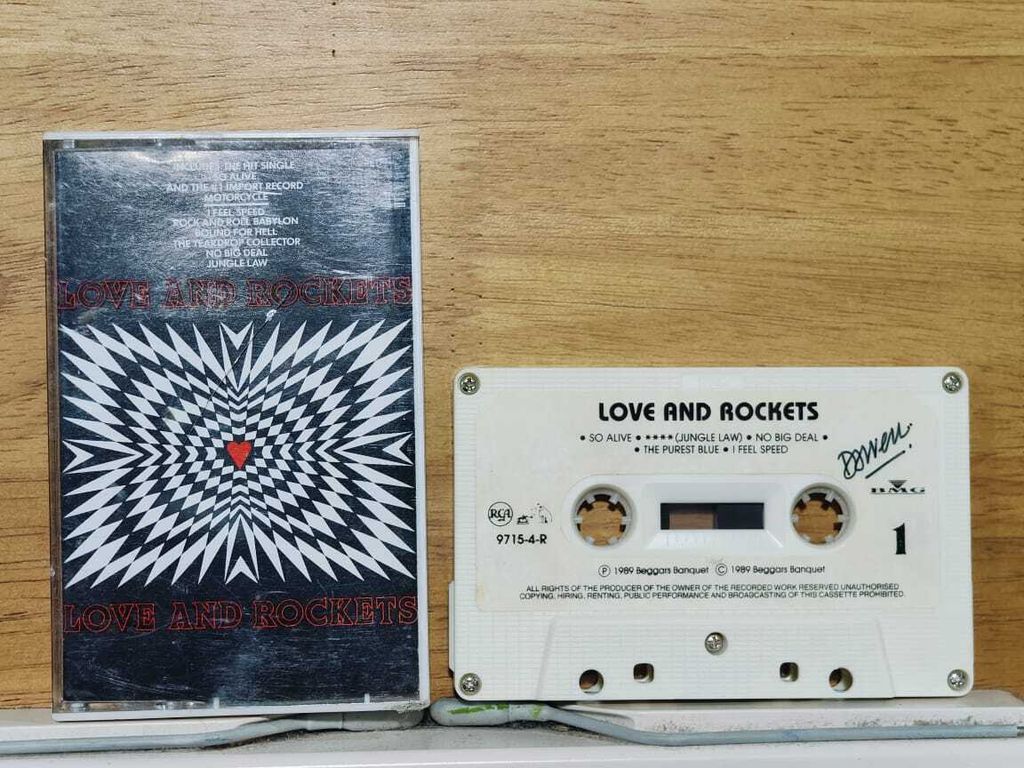 LOVE AND ROCKETS Love And Rockets CASSETTE TAPE New Wave, Indie Rock