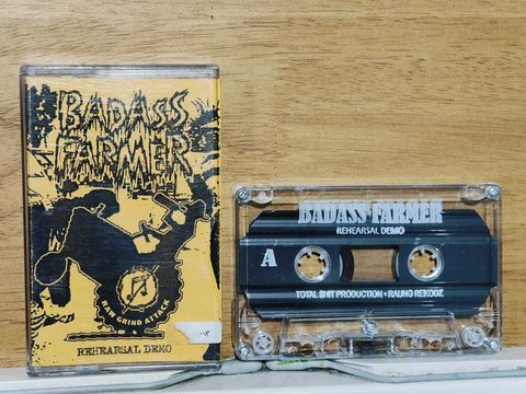 BADASS FARMER Rehearsal Demo CASSETTE TAPE grindcore