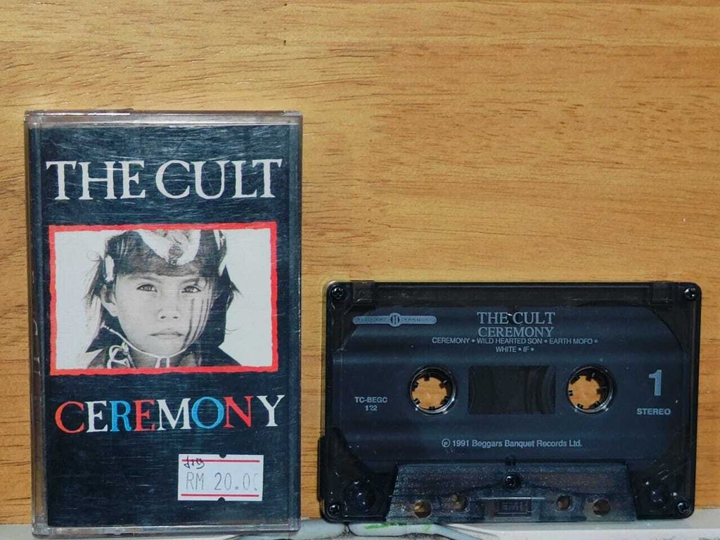 THE CULT Ceremony CASSETTE TAPE