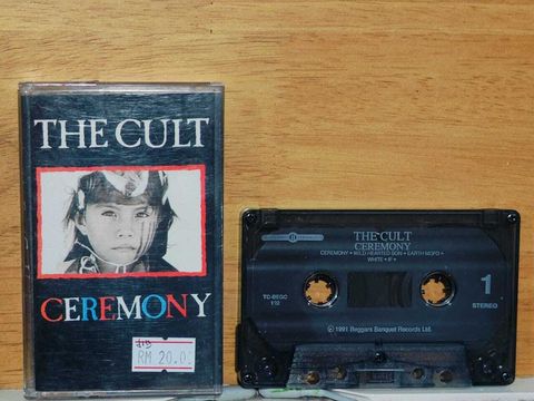 THE CULT Ceremony CASSETTE TAPE