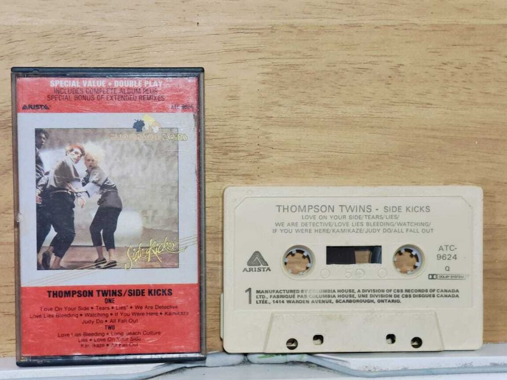 THOMPSON TWINS Side Kicks CASSETTE TAPE