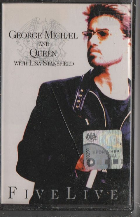 GEORGE MICHAEL AND QUEEN With Lisa Stansfield ‎– Five Live CASSETTE.jpg