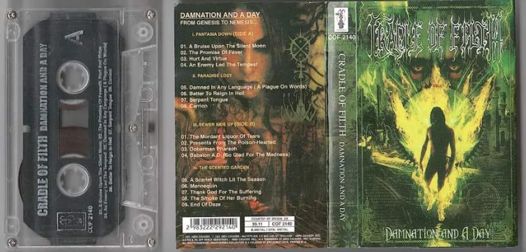 CRADLE OF FILTH Damnation And A Day CASSETTE TAPE.jpg