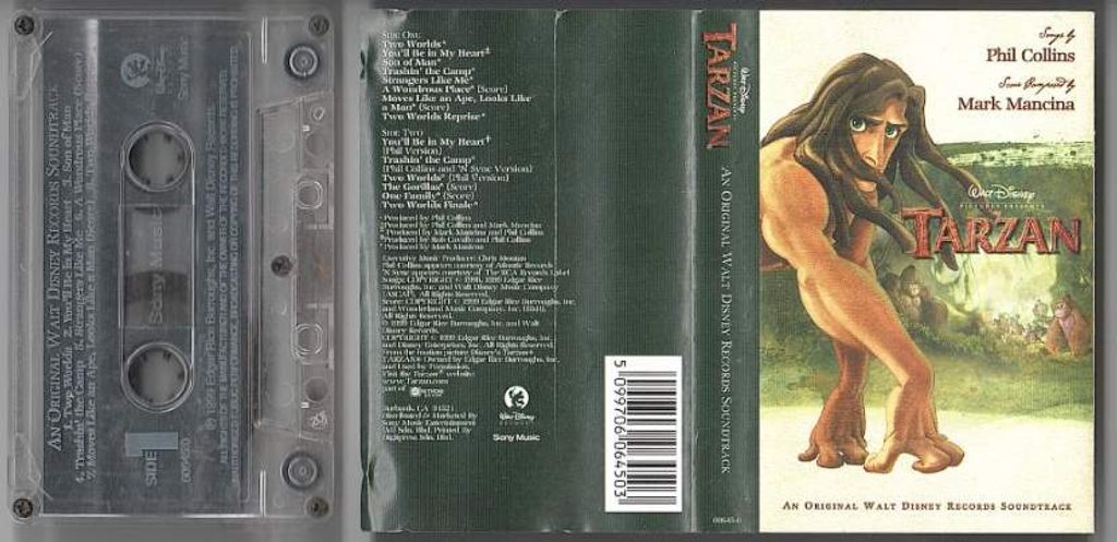 Phil Collins, Mark Mancina – Tarzan (An Original Walt Disney Records Soundtrack) CASSETTE TAPE.jpg