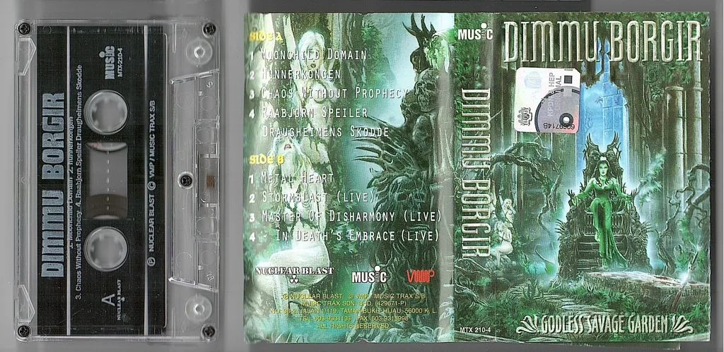 (Used) DIMMU BORGIR Godless Savage Garden CASSETTE TAPE.jpg