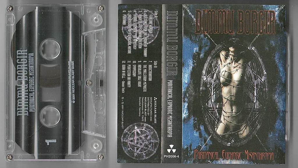 (Used) DIMMU BORGIR Puritanical Euphoric Misanthropia CASSETTE TAPE.jpg