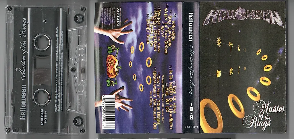 (Used) HELLOWEEN Master Of The Rings CASSETTE TAPE.jpg