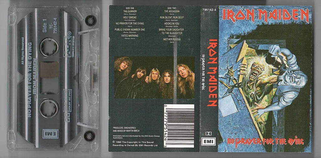 (Used) IRON MAIDEN No Prayer For The Dying CASSETTE TAPE.jpg