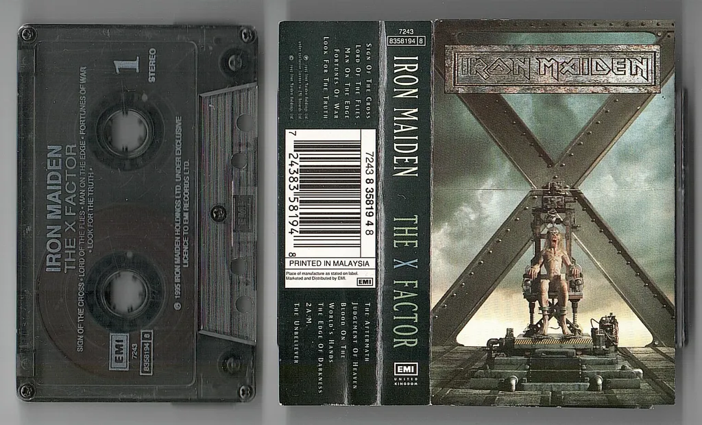 (Used) IRON MAIDEN The X Factor CASSETTE TAPE.jpg
