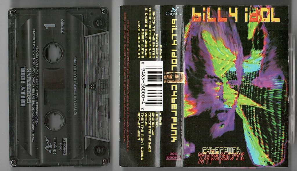 (Used) BILLY IDOL Cyberpunk CASSETTE TAPE.jpg