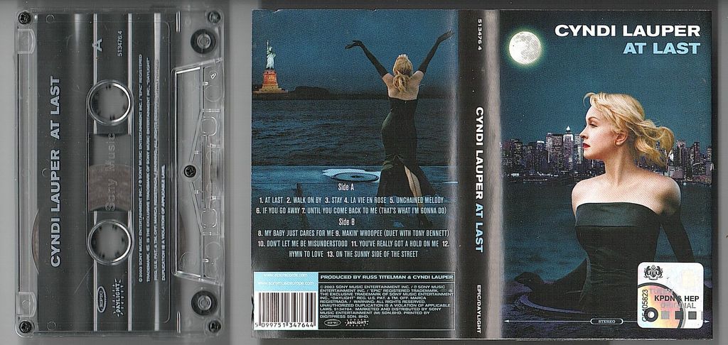 (Used) CYNDI LAUPER At Last CASSETTE TAPE.jpg
