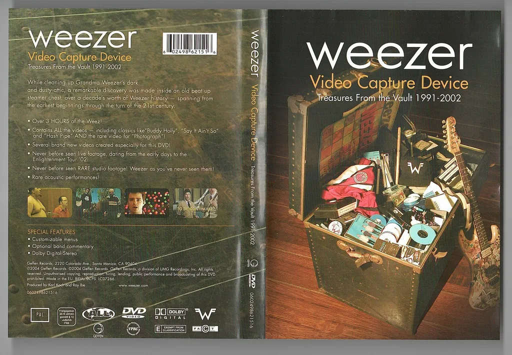 (Used) WEEZER Video Capture Device Treasures From The Vault DVD.jpg