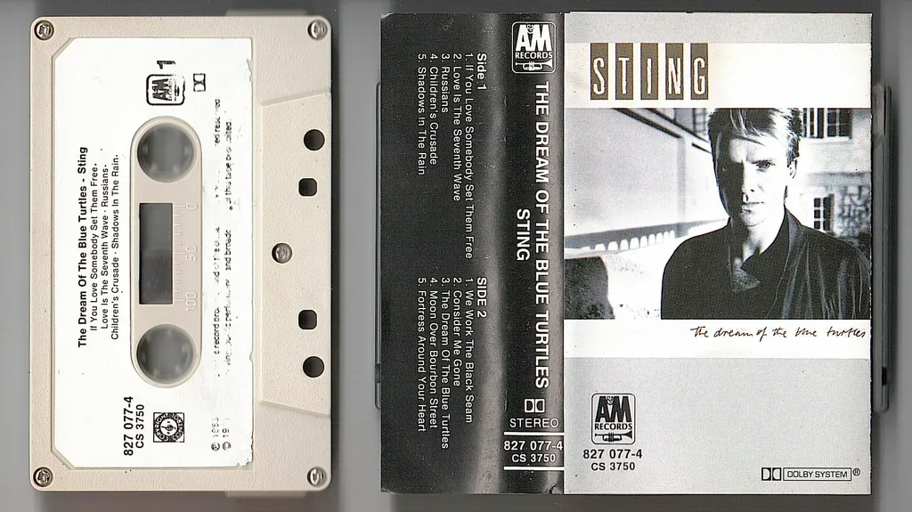 (Used) STING The Dream Of The Blue Turtle CASSETTE TAPE.jpg