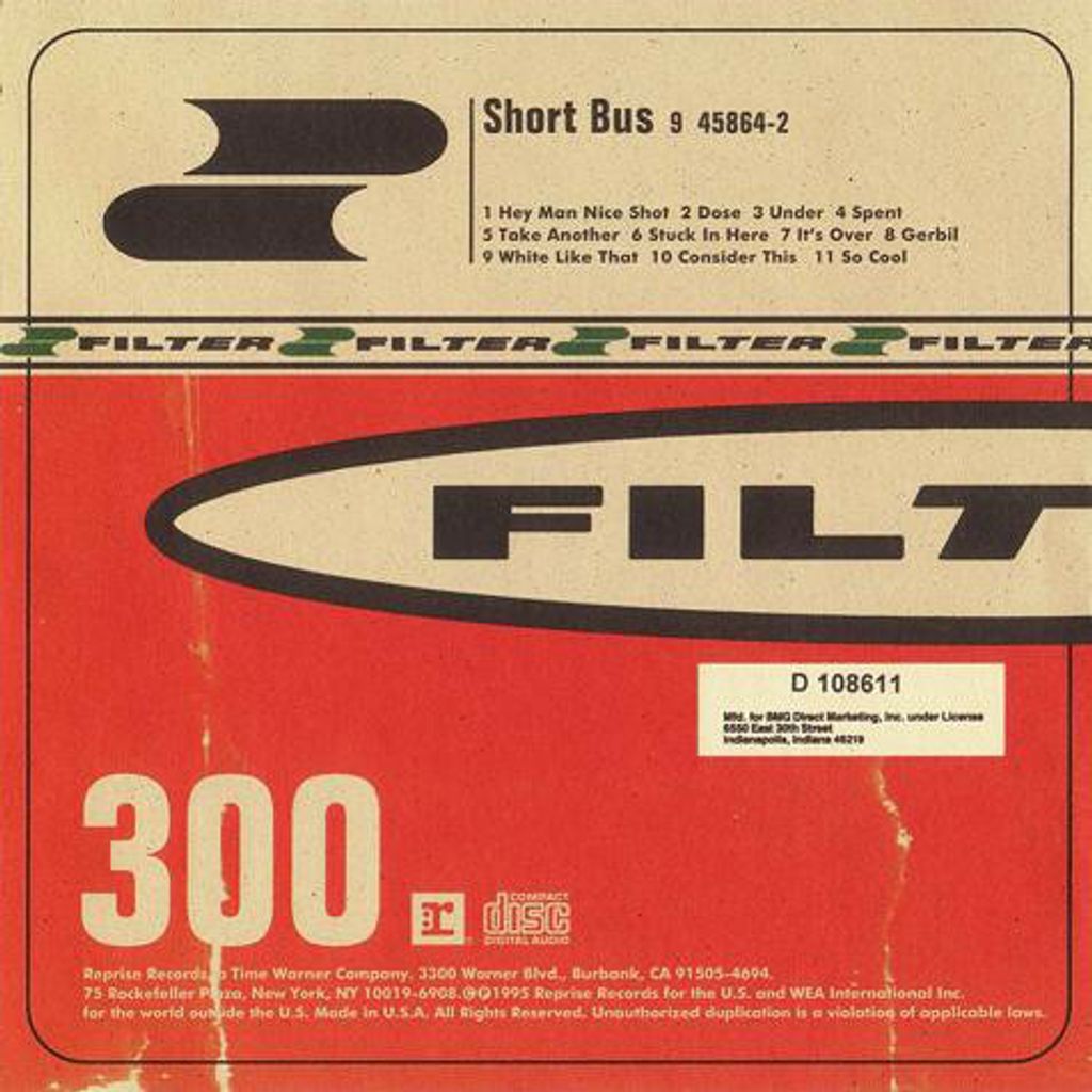 (Used) FILTER Short Bus CD.jpg