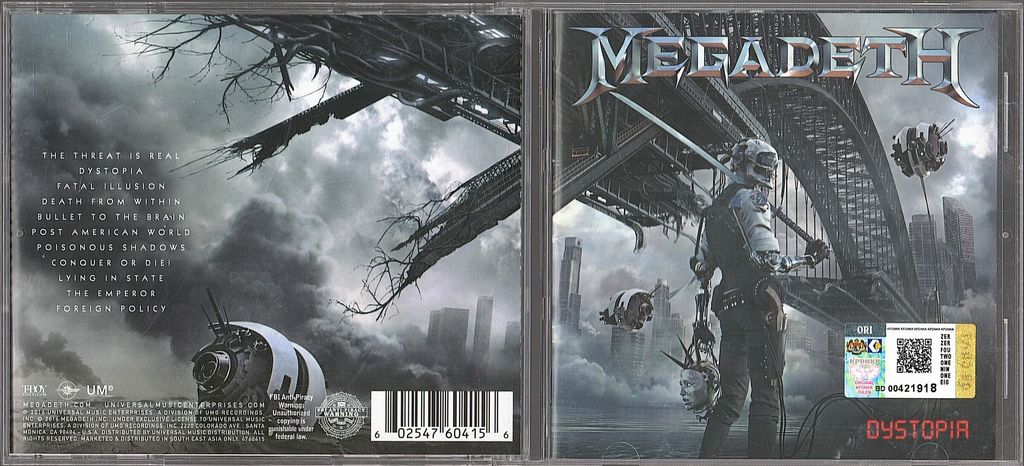 (Used) MEGADETH Dystopia CD Local.jpg