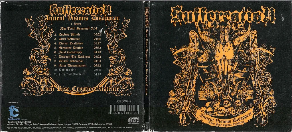 (Used) SUFFERCATION Ancient Visions Disappear.. Then Rise Cryptic Existence (Digipak) CD.jpg
