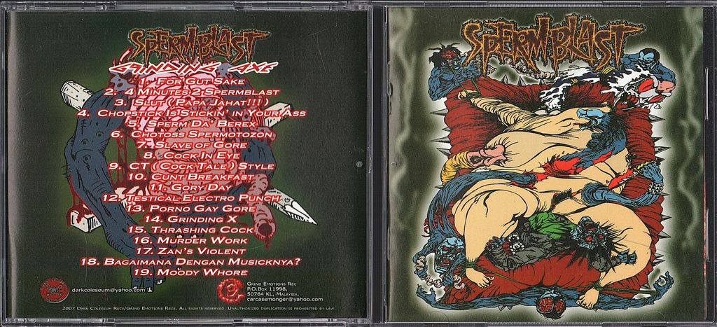 (Used) SPERMBLAST Grinding Axe CD.jpg